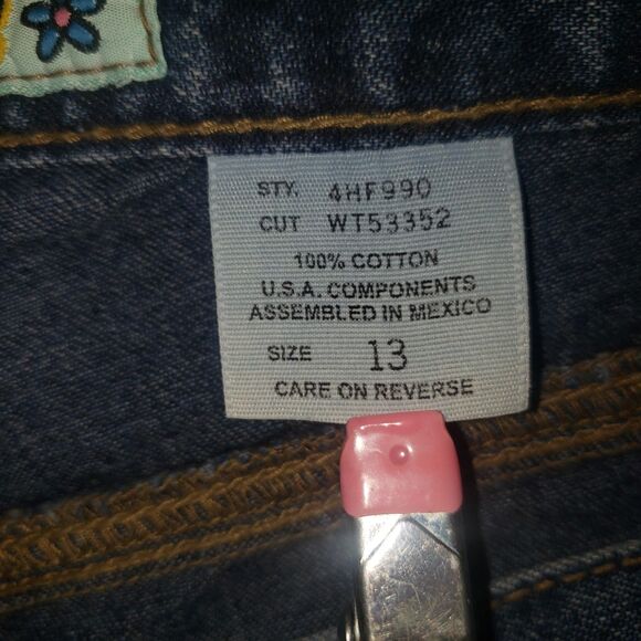 VINTAGE Y2K MUDD Wide Leg High Rise Cargo Jeans Juniors Size 13 NEW - Picture 5 of 9